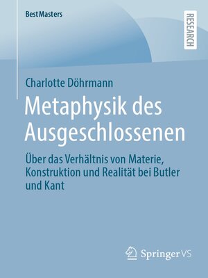 cover image of Metaphysik des Ausgeschlossenen
